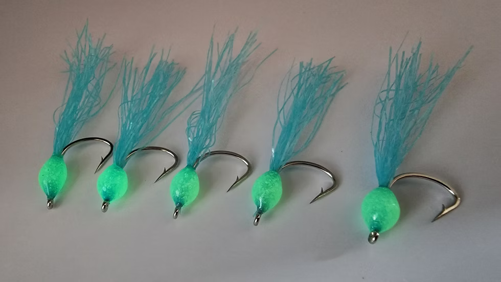 Scroggs Sticky Flies Glow Squeebs 5-Pack