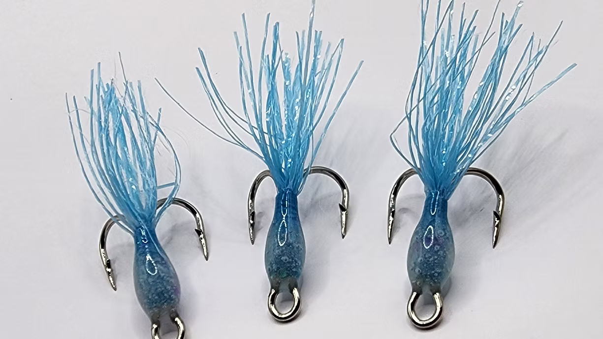 Scroggs Sticky Flies Glow Bugs - Double Hook 3/PCK