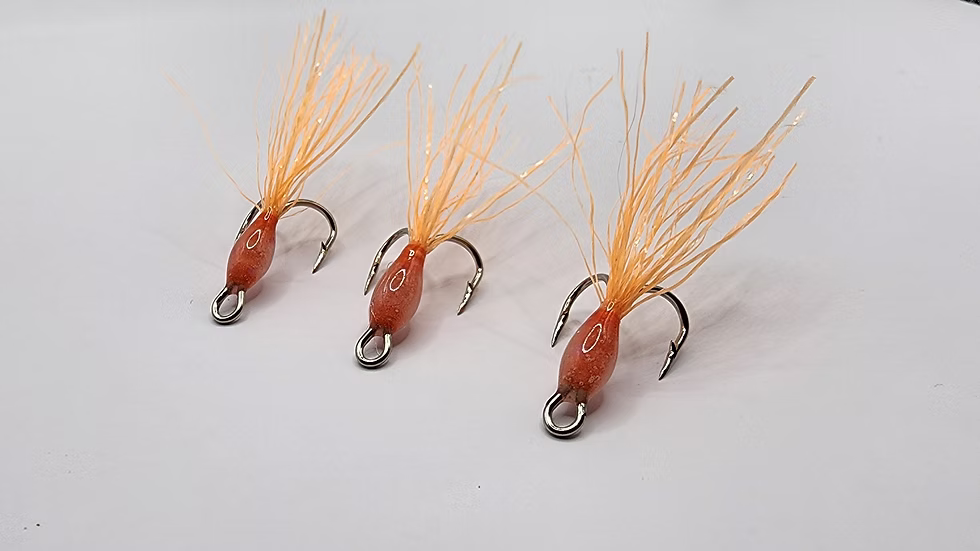 Scroggs Sticky Flies Glow Bugs - Double Hook 3/PCK
