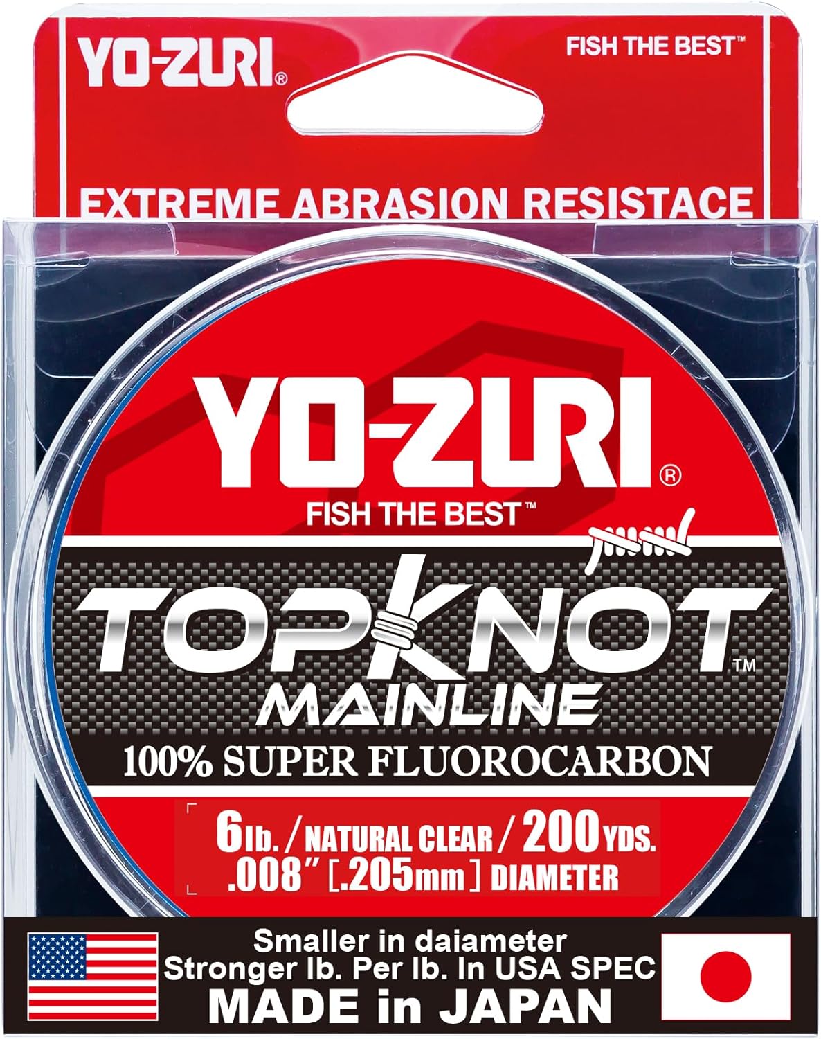 Yo-Zuri Top Knot FC Line 200yd Natural Clear