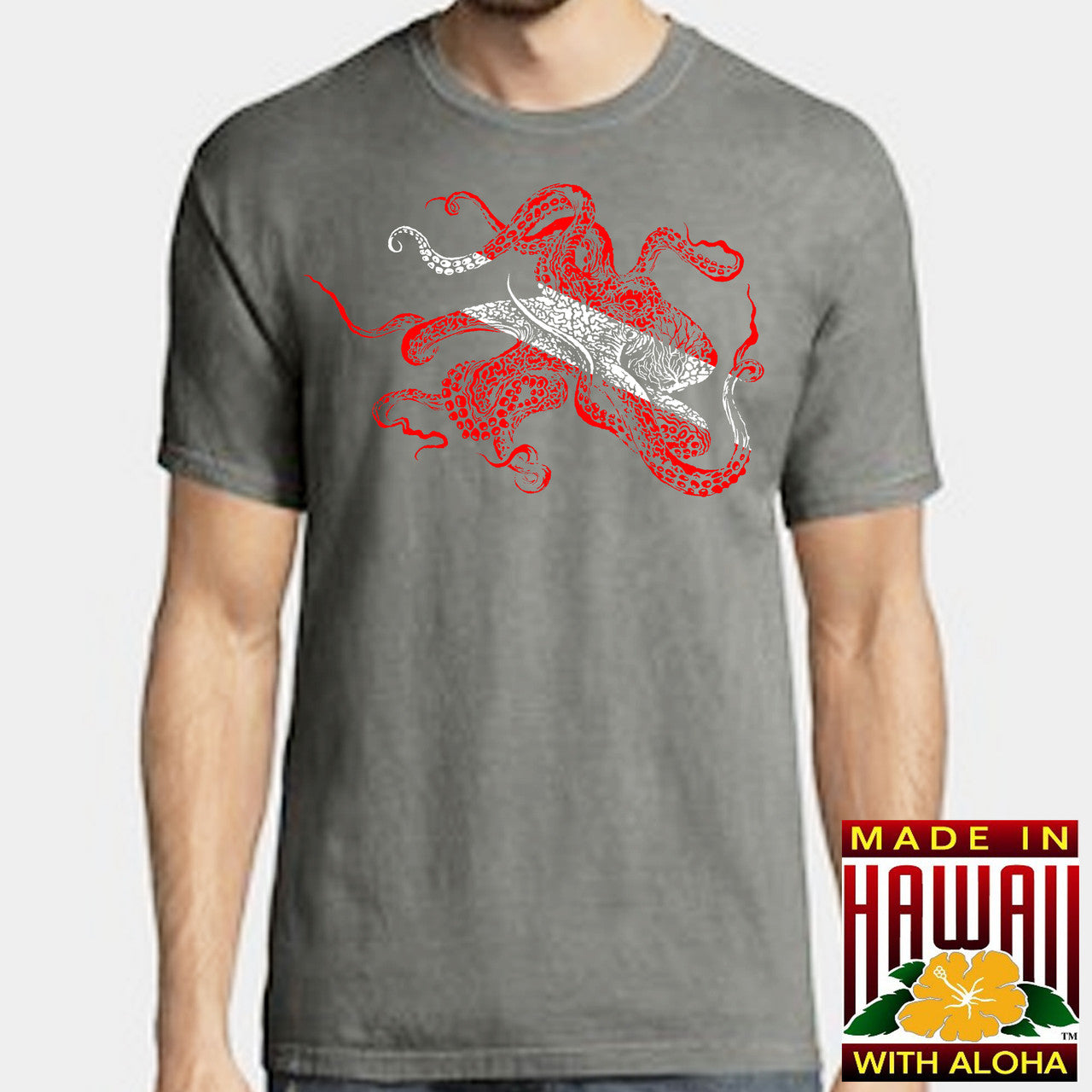 HammerHead Tribal Dive Tako Charcoal T-Shirt