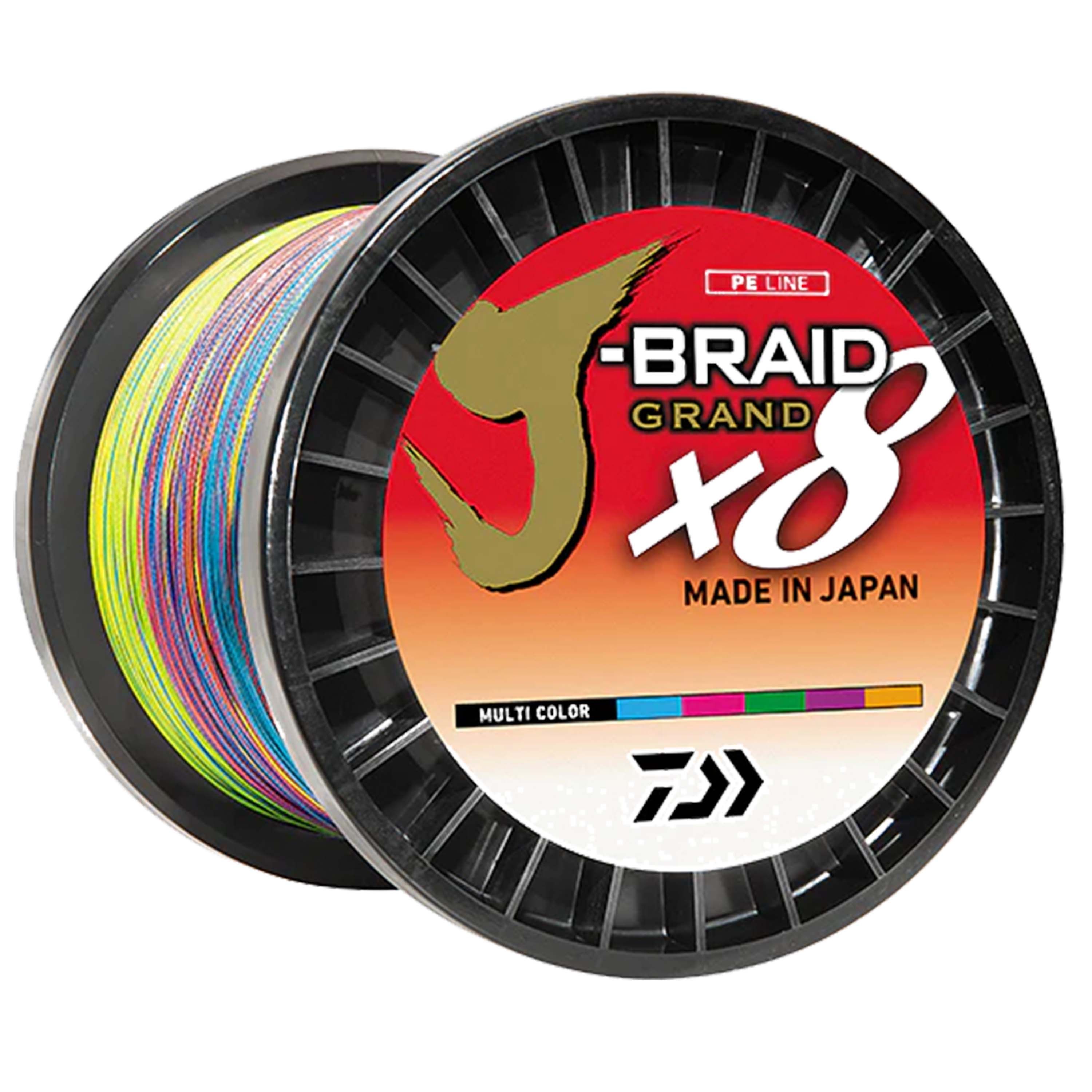 Daiwa J-Braid Grand X8 550yd Multi-Color
