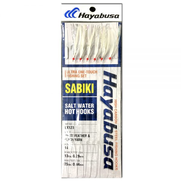Hayabusa EX123 Sabiki White Feather