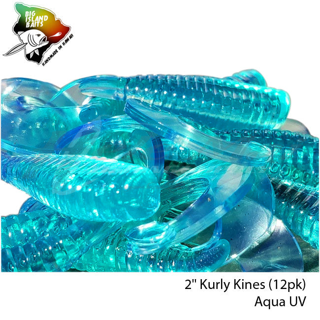 Big Island Bait Kurly Kines Grub 2"