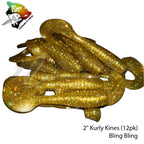Big Island Bait Kurly Kines Grub 2"