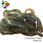 Big Island Bait Kurly Kines Grub 2"