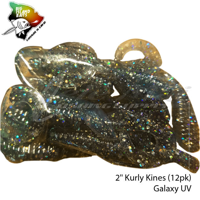 Big Island Bait Kurly Kines Grub 2"