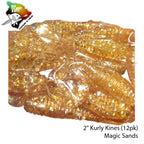 Big Island Bait Kurly Kines Grub 2"