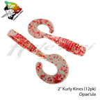 Big Island Bait Kurly Kines Grub 2"