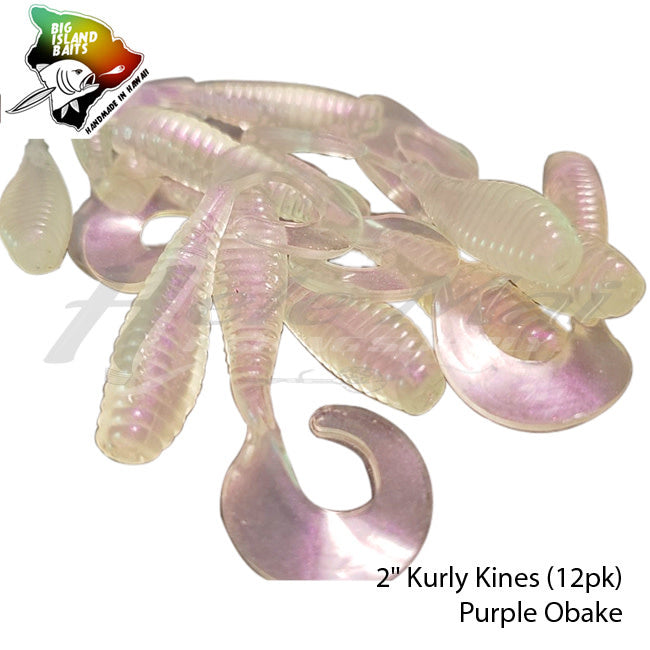 Big Island Bait Kurly Kines Grub 2"