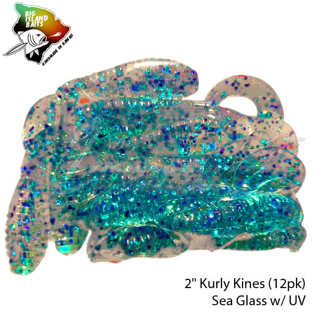 Big Island Bait Kurly Kines Grub 2"