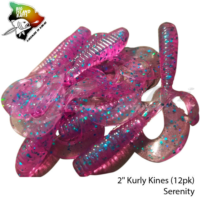 Big Island Bait Kurly Kines Grub 2"