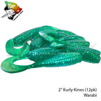 Big Island Bait Kurly Kines Grub 2"